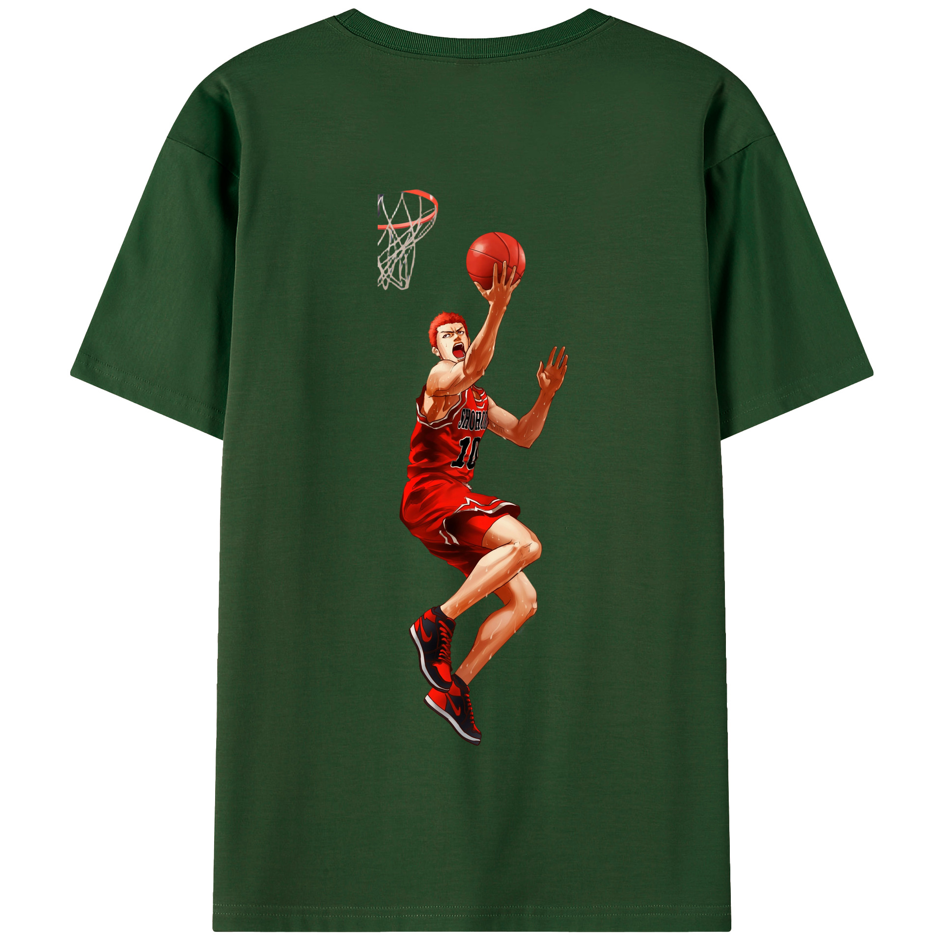 SLAM DUNK／スラムダンク 綿100％半袖Tシャツ（背面プリント）